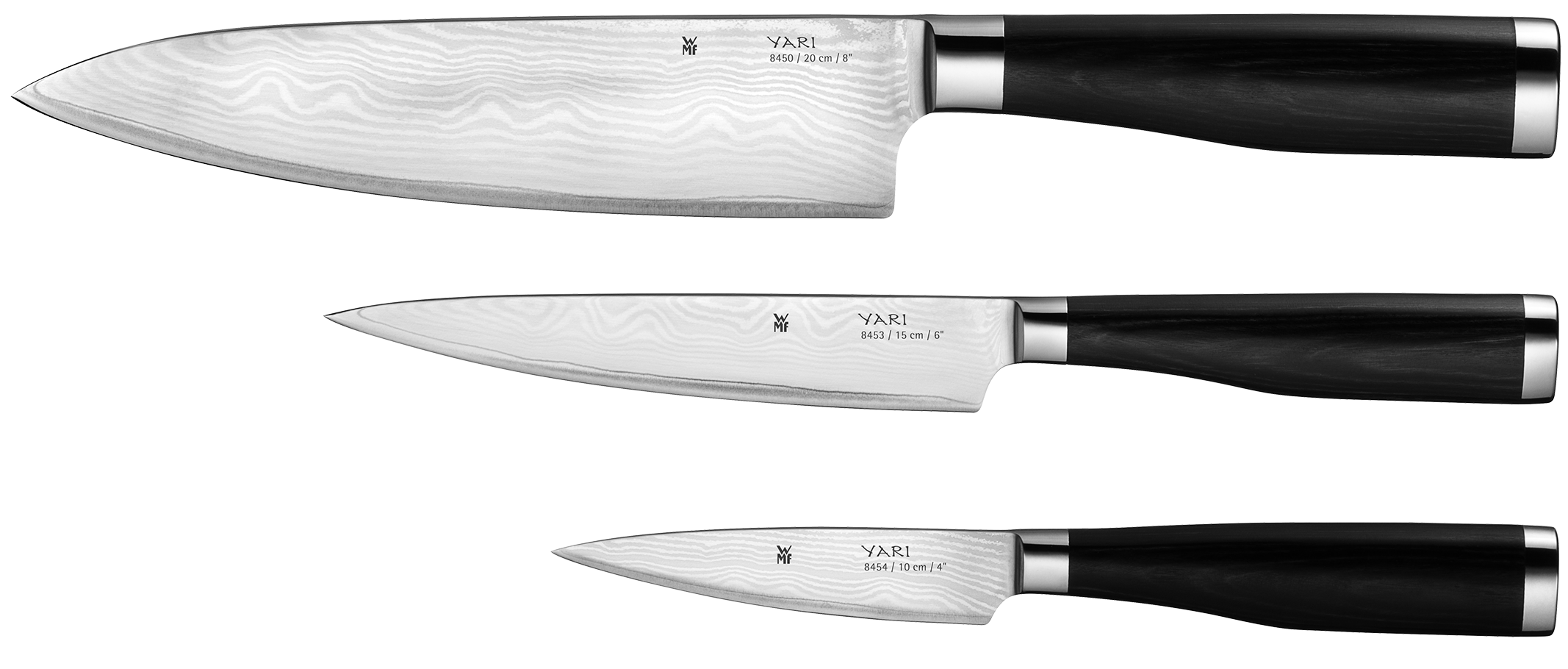 Conjunto de 3 facas de cozinha